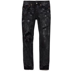 COPY - PURPLE BRAND P001 SUPER FADE BLACK WEFT REPAIR Mens Apparel / Size 36